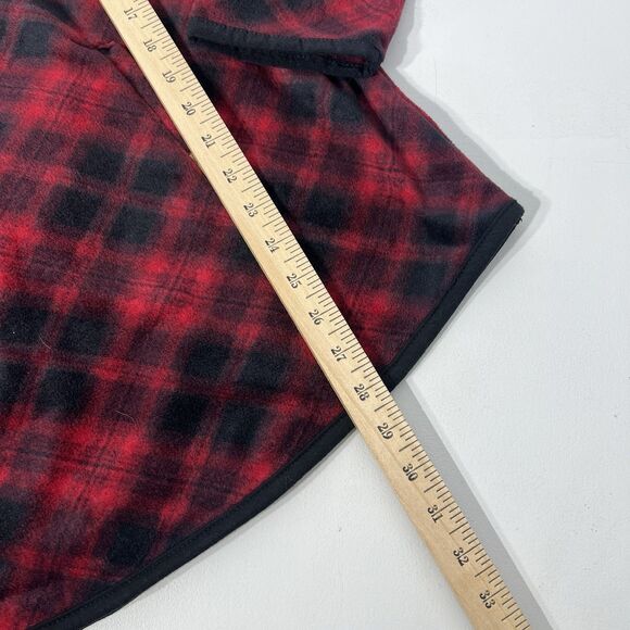 Maurices Sweater Womens XL Red Plaid Fleece Quilted Pullover Holiday Winter Farm - Picture 13 of 13